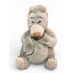 Jungle Book BALOO Plush Stuffed Bear 13" Gray Walt Disney Co 1990s Tag Vintage